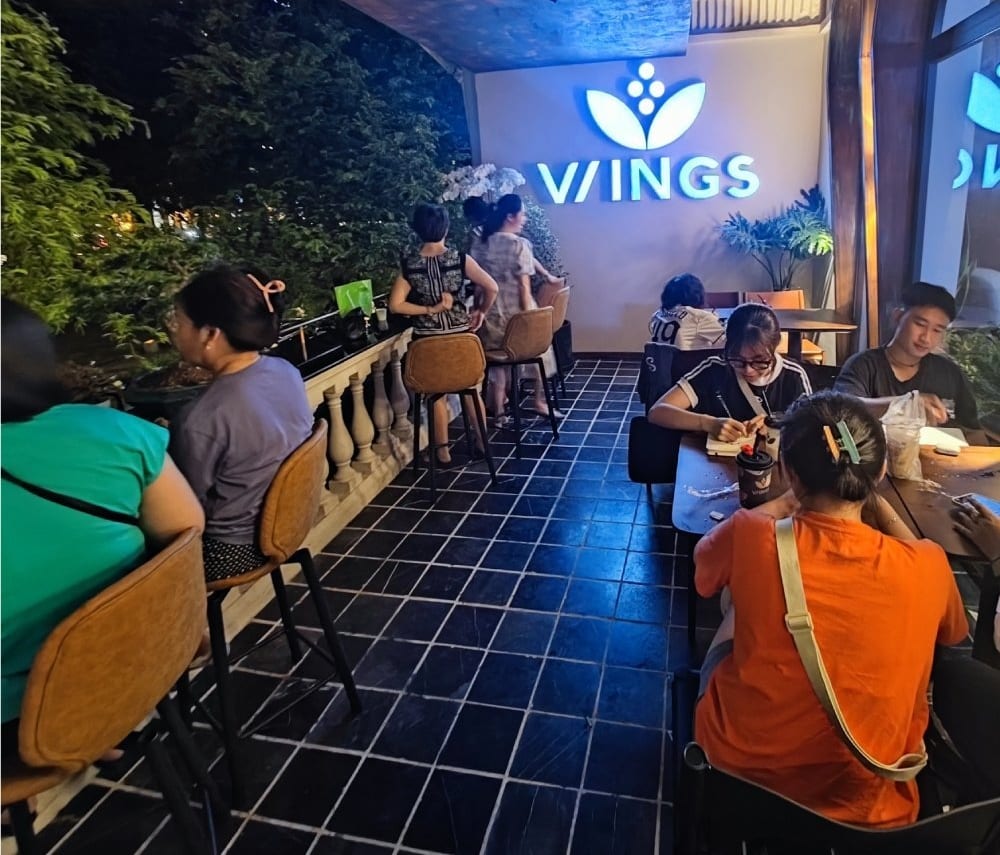 Không gian Wings Tea House Hàn Thuyên